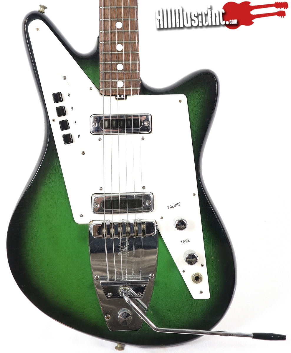 Vintage Galanti Italy Grand Prix Green Burst Electric Guitar – All