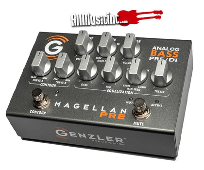 Genzler Amplification Magellan Pre Analog Bass Guitar DI Effects Pedal