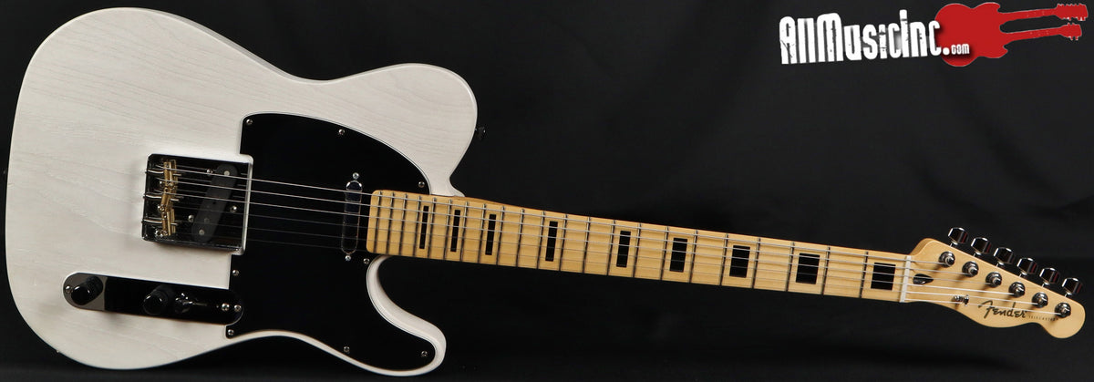 All Music Inc Custom Collection Ash Telecaster White Electric