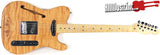 All Music Inc USA Private Collection #11 Flamed Thinline Tele Electric Guitar