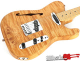 All Music Inc USA Private Collection #11 Flamed Thinline Tele Electric Guitar