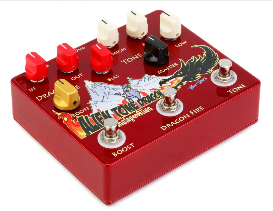 multi overdrive pedal Analog Alien Tone Dragon Overdrive Fuzz Boost Guitar MultiEffect Pedal