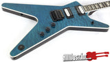 Dean ML Select 24 Kahler Quilt Top Trans Blue Electric Guitar