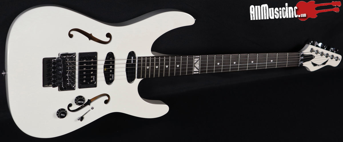 Dean Vinnie Moore Signature Semi-Hollow Classic White Electric