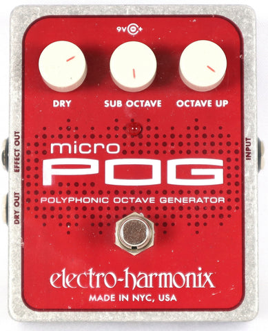Electro-Harmonix Micro POG Polyphonic Octave Generator Guitar Effect Pedal