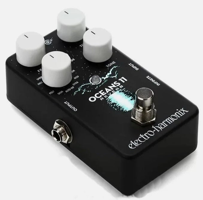 electro harmonix oceans 11 reverb pedal Electro-Harmonix Oceans 11 Multifunction Digital Reverb Effects Pedal Regular 194744029936