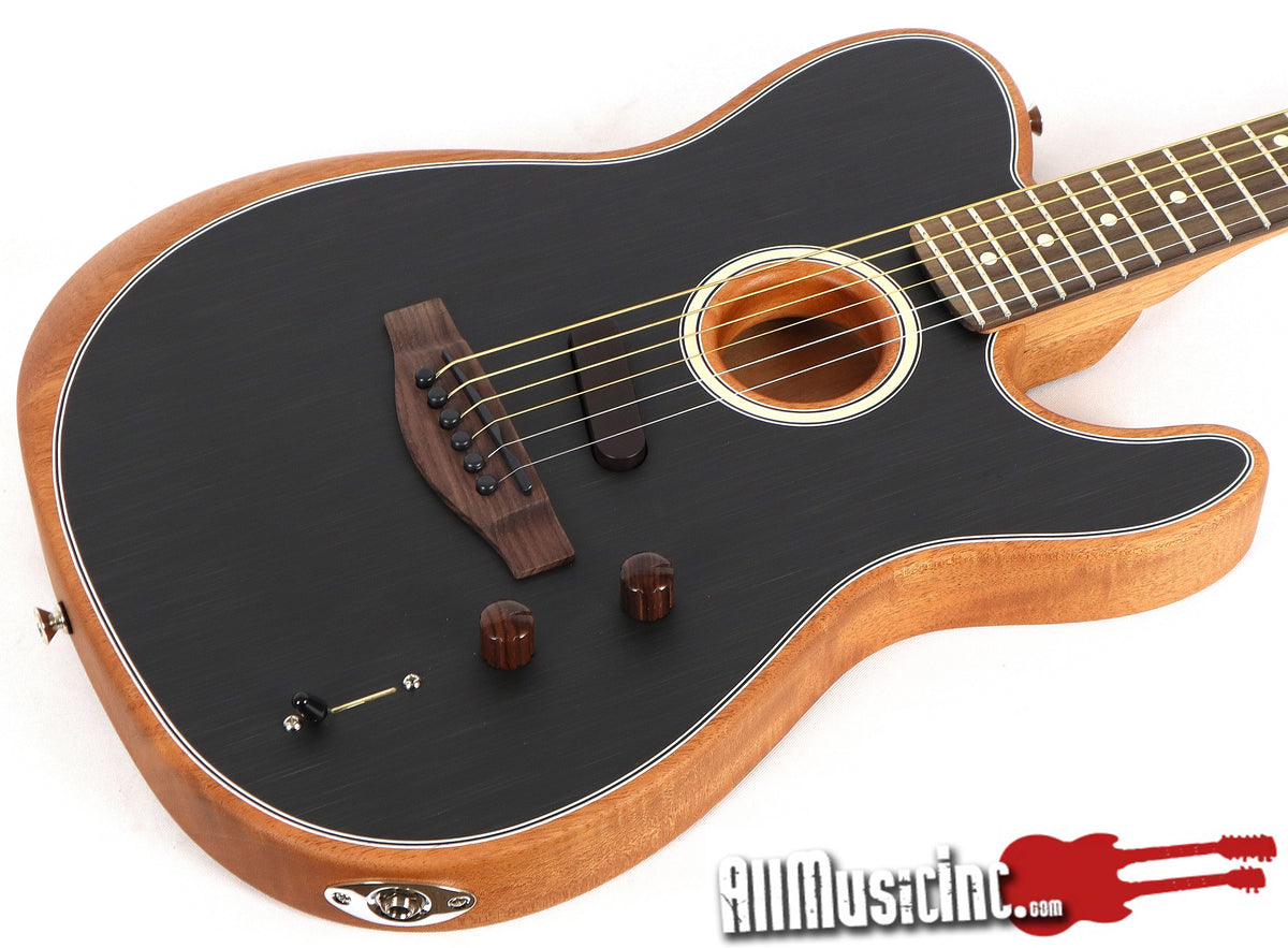 Fender Acoustasonic Player Telecaster Black Acoustic Electric 