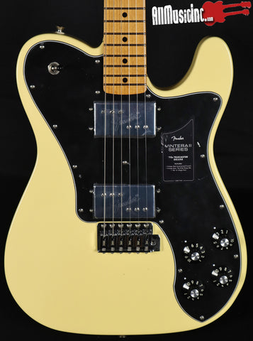 Fender Vintera II Telecaster Deluxe 70s Tremolo Vintage White Electric Guitar