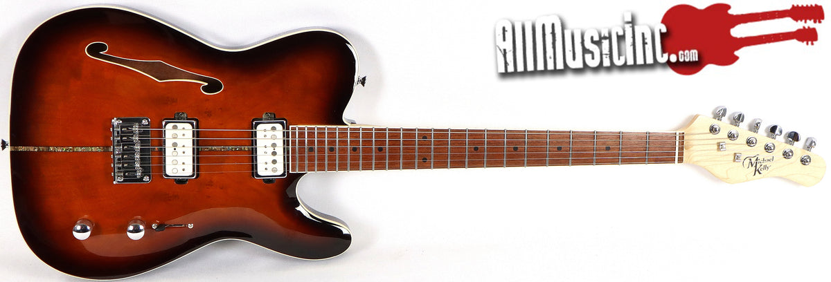 Michael Kelly MK58 Tiger Eye Thinline Tele Prototype Electric
