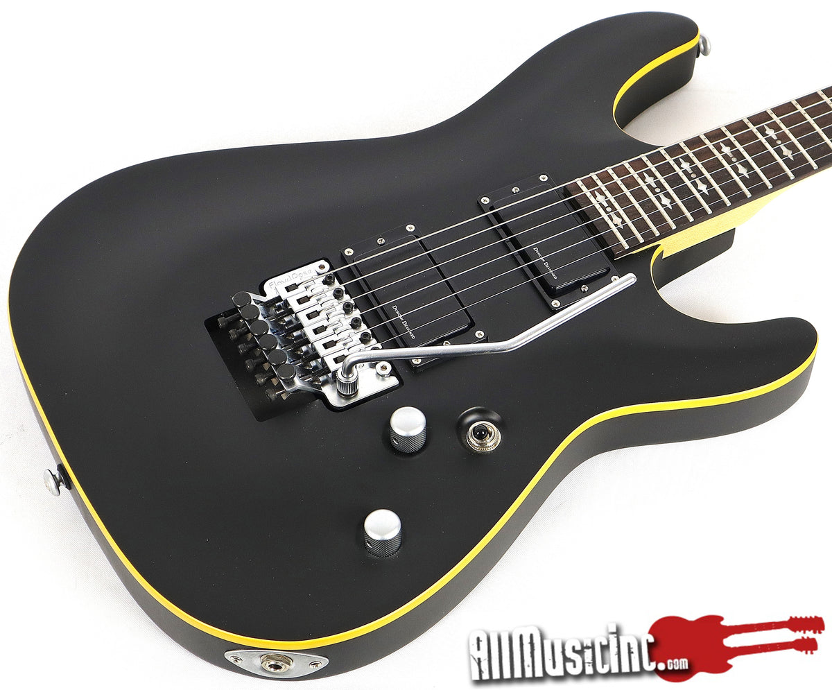 Schecter Diamond Series Omen Active-FR Satin Black Electric Guitar