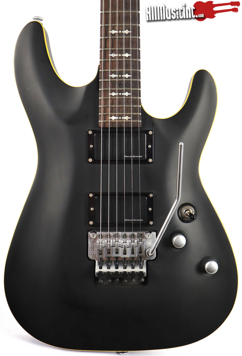 Schecter Diamond Series Omen Active-FR Satin Black Electric Guitar