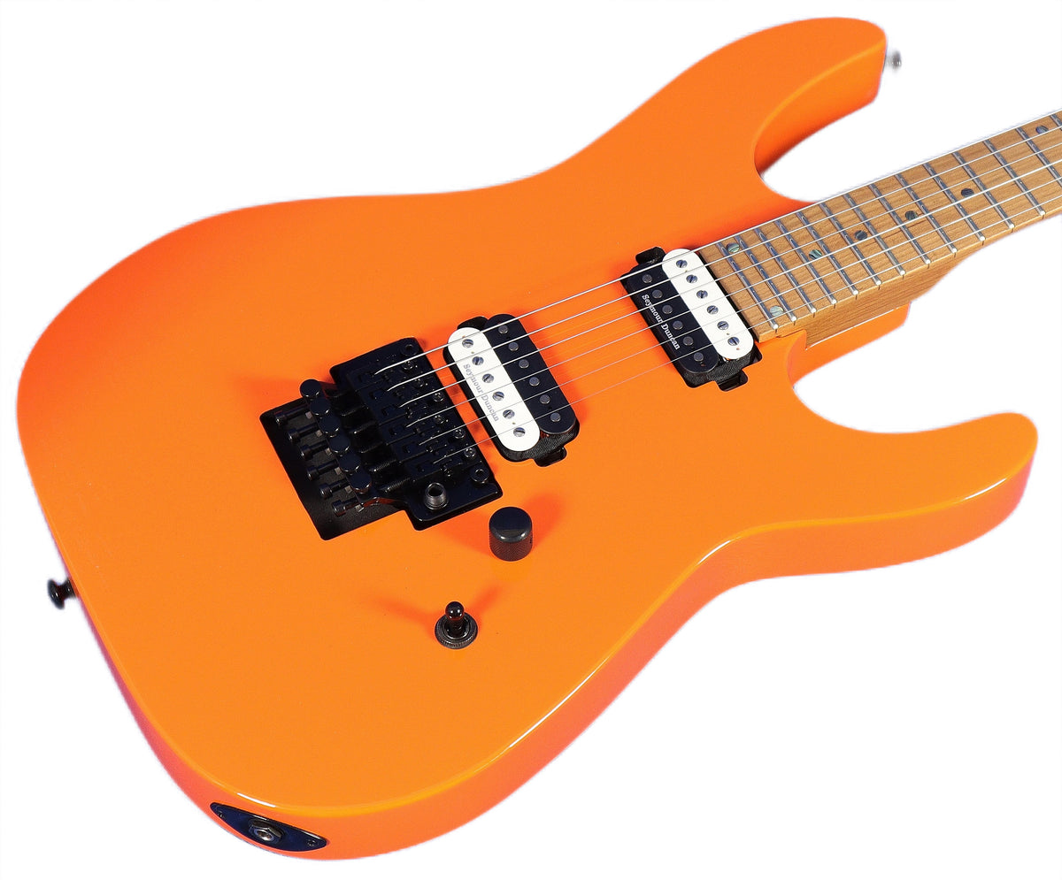 Dean Modern MD24 Roasted Maple Vintage Orange Floyd Rose Guitar