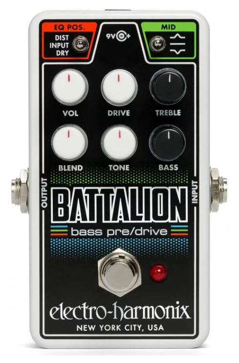 Electro Harmonix Nano Battalion Bass Preamp & Overdrive Pedal