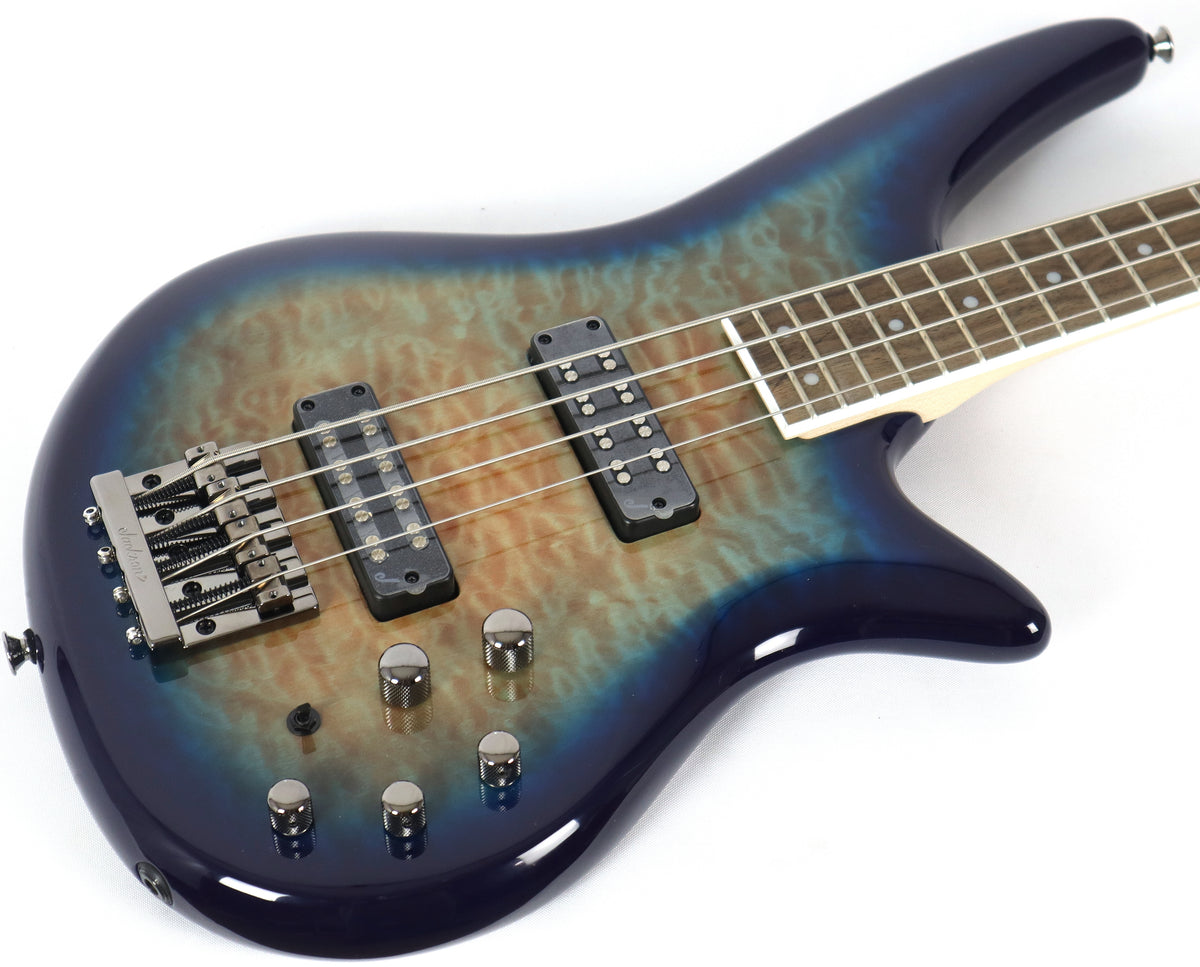 Jackson JS Series Spectra JS3Q Amber Blue Burst Electric Bass
