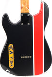 Rockaway Relic USA Custom 442 V8 Strat Matte Black Electric Guitar