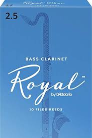Royal Bass Clarinet Reeds 2.5 Box of 10