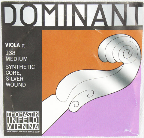 Dominant 138 Viola D1 Silver Wound String Thomastik Strings Orchestral