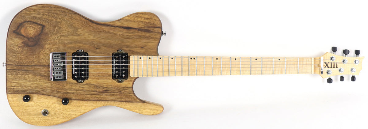 XIII Guitars Custom Korina Tele Natural Electric Guitar w