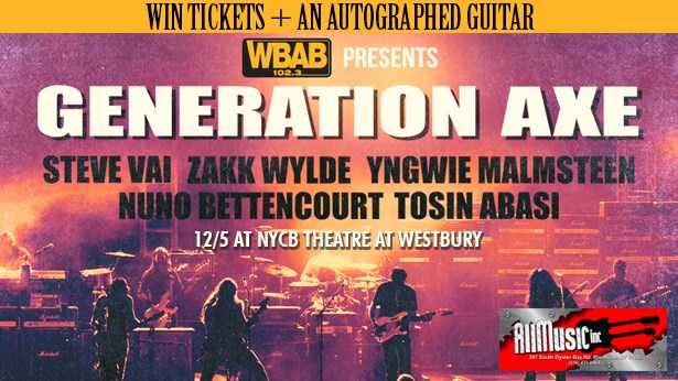 GENERATION AXE: Win free tickets and a signed guitar!