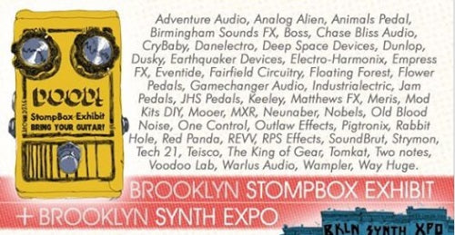Come see us this weekend at the Brooklyn Stompbox Exhibit!!!