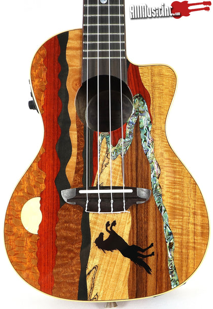 Luna Vista Stallion Tropical Woods Concert Ukulele Uke Acoustic Electric Guitar