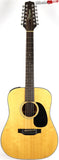 1990 Takamine EF-385 12-String Acoustic Electric Guitar w/ Case Preowned