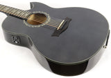 Dean Exhibition Ultra FM TBK 7-String Acoustic Electric Guitar w/ Gig Bag Preowned