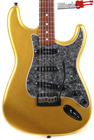 All Music Inc. Collection Custom Gold Sparkle Strat Electric Guitar