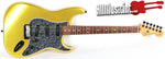 All Music Inc. Collection Custom Gold Sparkle Strat Electric Guitar