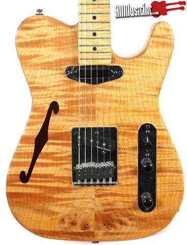 All Music Inc USA Private Collection #11 Flamed Thinline Tele Electric Guitar