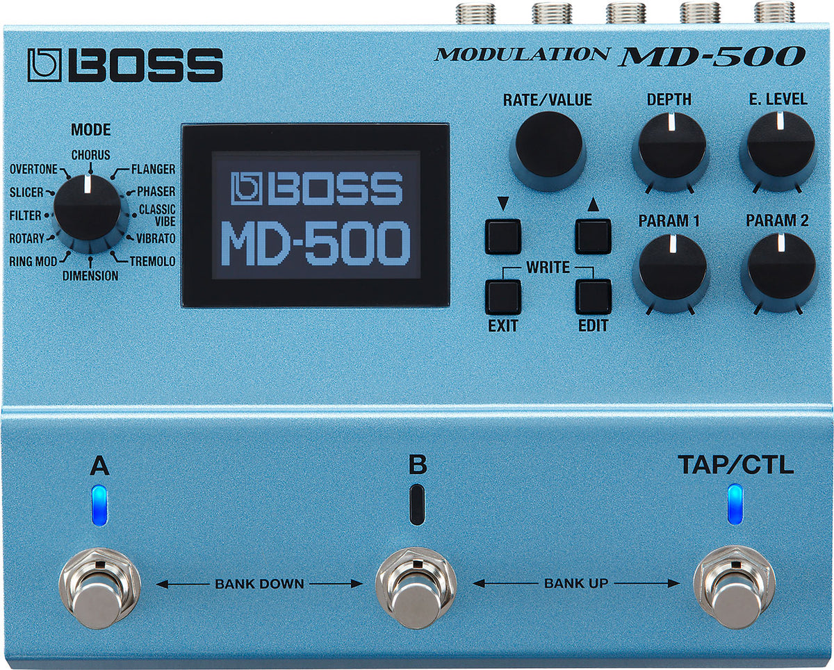 protestantiske Miniature mm Boss MD-500 Modulation Electric Guitar Multi-Effect Pedal – All Music Inc.