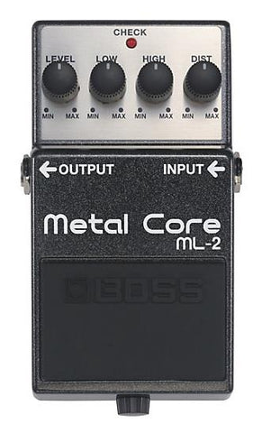 Boss ML-2 ML2 Metal Core Distortion Electric Guitar Overdrive Effects Pedal