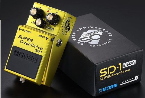 Boss SD-1 Super Overdrive 50th Anniversary Electric Guitar Effect Pedal
