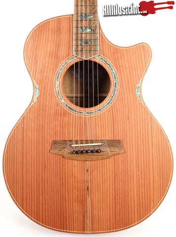 Cole Clark Angel AN3EC-RDBL Redwood Blackwood Acoustic Electric Guitar