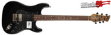 Cole Clark Hollow Baby Black Electric Guitar
