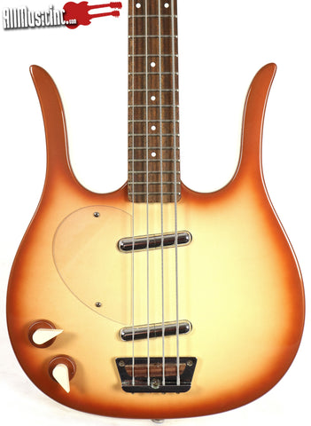 Danelectro 58 Longhorn Short-Scale Copperburst Left-Handed Electric Bass Guitar