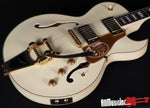 Dean Colt Standard Piezo Bigsby Semi-Hollow Vintage White Electric Guitar