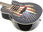 Dean Mako Valor Acoustic Electric Guitar US War Torn Flag
