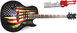 Dean Mako Valor Acoustic Electric Guitar US War Torn Flag