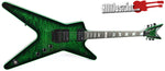 Dean USA ML Custom Shop Trans Green AAA Top Electric Guitar