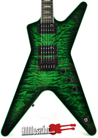 Dean USA ML Custom Shop Trans Green AAA Top Electric Guitar