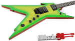 Dean USA Razorback Slime 5A Flame Top Electric Guitar
