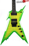 Dean USA Razorback Slime 5A Flame Top Electric Guitar