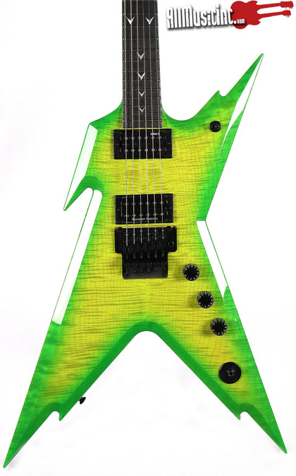 Dean USA Razorback Slime 5A Flame Top Electric Guitar