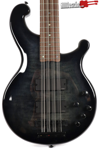 Dean Rhapsody 12 12-String Trans Black Electric Bass Guitar