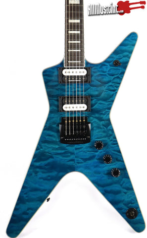 Dean ML Select 24 Kahler Quilt Top Trans Blue Electric Guitar