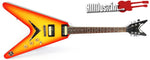 Dean V79 TCS Trans Cherry Sunburst Electric Guitar