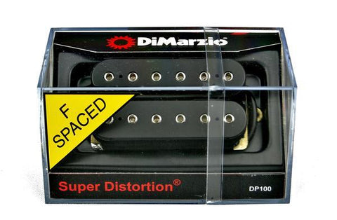 DiMarzio DP100FBK Super Distortion F-Spaced Black Electric Guitar Humbucker