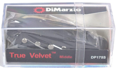 DiMarzio DP175-SBK True Velvet Black Single Coil Middle Electric Guitar Pickup