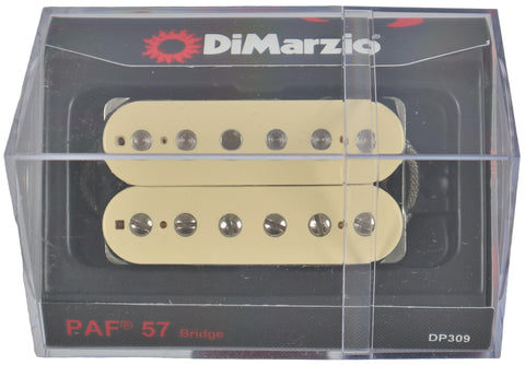 DiMarzio DP309 PAF 57 Humbucker Electric Guitar Bridge Pickup Relic White